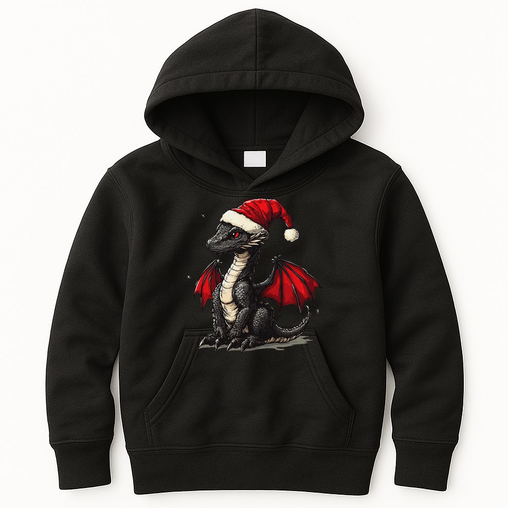 Awesome Xmas Dragon Outfit For Festive And Kids Hoodie