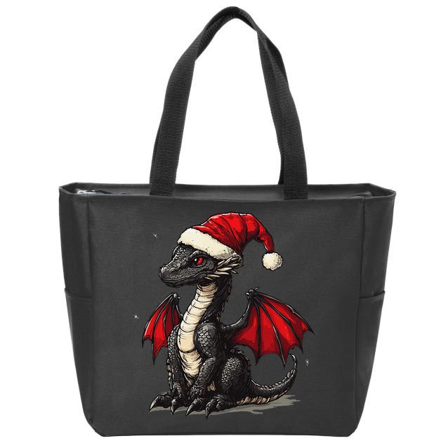Awesome Xmas Dragon Outfit For Festive And Zip Tote Bag