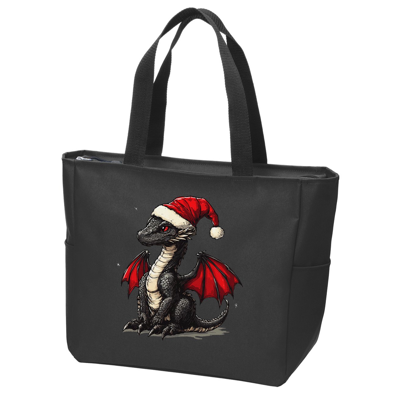 Awesome Xmas Dragon Outfit For Festive And Zip Tote Bag