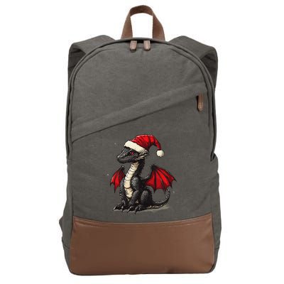 Awesome Xmas Dragon Outfit For Festive And Cotton Canvas Backpack