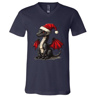 Awesome Xmas Dragon Outfit For Festive And V-Neck T-Shirt