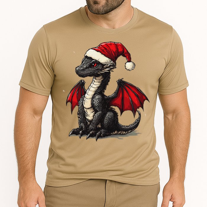 Awesome Xmas Dragon Outfit For Festive And Cooling Performance Crew T-Shirt