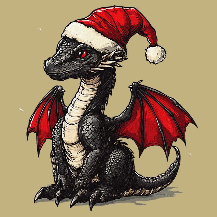 Awesome Xmas Dragon Outfit For Festive And Button