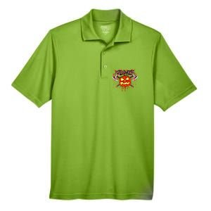 Axe Halloween Pumpkin Men's Origin Performance Pique Polo