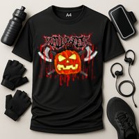 Axe Halloween Pumpkin Cooling Performance Crew T-Shirt