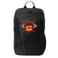 Axe Halloween Pumpkin City Backpack