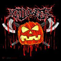 Axe Halloween Pumpkin Drawstring Bag