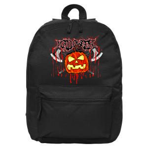 Axe Halloween Pumpkin 16 in Basic Backpack