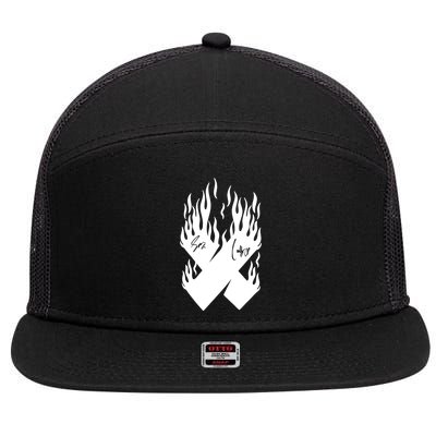 Autographed X Flames 7 Panel Mesh Trucker Snapback Hat