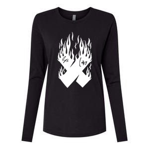 Autographed X Flames Womens Cotton Relaxed Long Sleeve T-Shirt