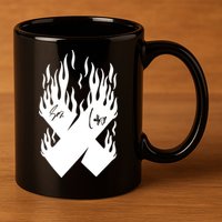 Autographed X Flames 11oz C Handle Ceramic Mug