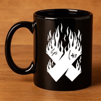 Autographed X Flames 11oz C Handle Ceramic Mug