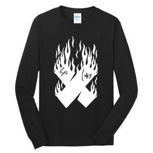 Autographed X Flames Tall Long Sleeve T-Shirt