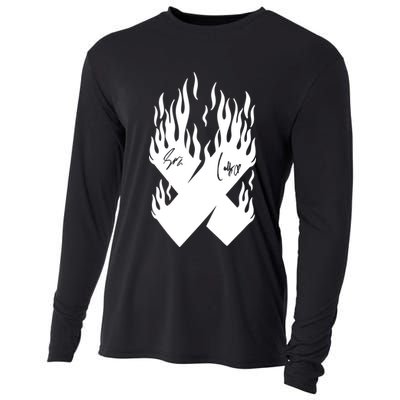 Autographed X Flames Cooling Performance Long Sleeve Crew
