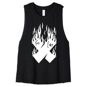 Autographed X Flames Women's Racerback Cropped Tank