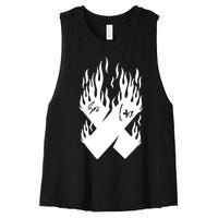 Autographed X Flames Women's Racerback Cropped Tank