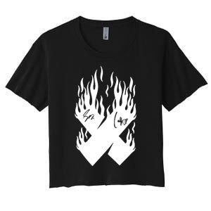 Autographed X Flames Women's Crop Top Tee