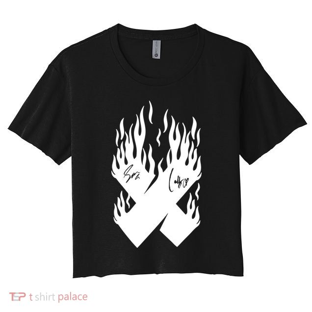 Autographed X Flames Crop Top