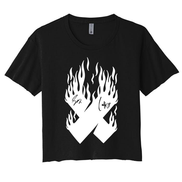 Autographed X Flames Women's Crop Top Tee