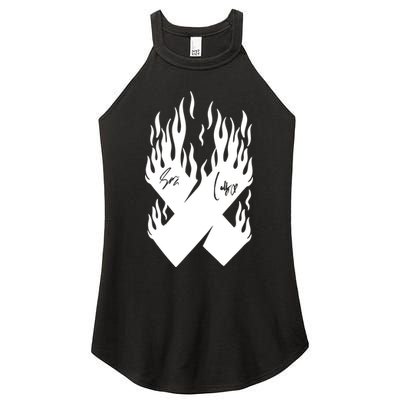 Autographed X Flames Women's Perfect Tri Rocker Tank