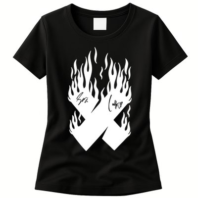 Autographed X Flames Womens T-Shirt
