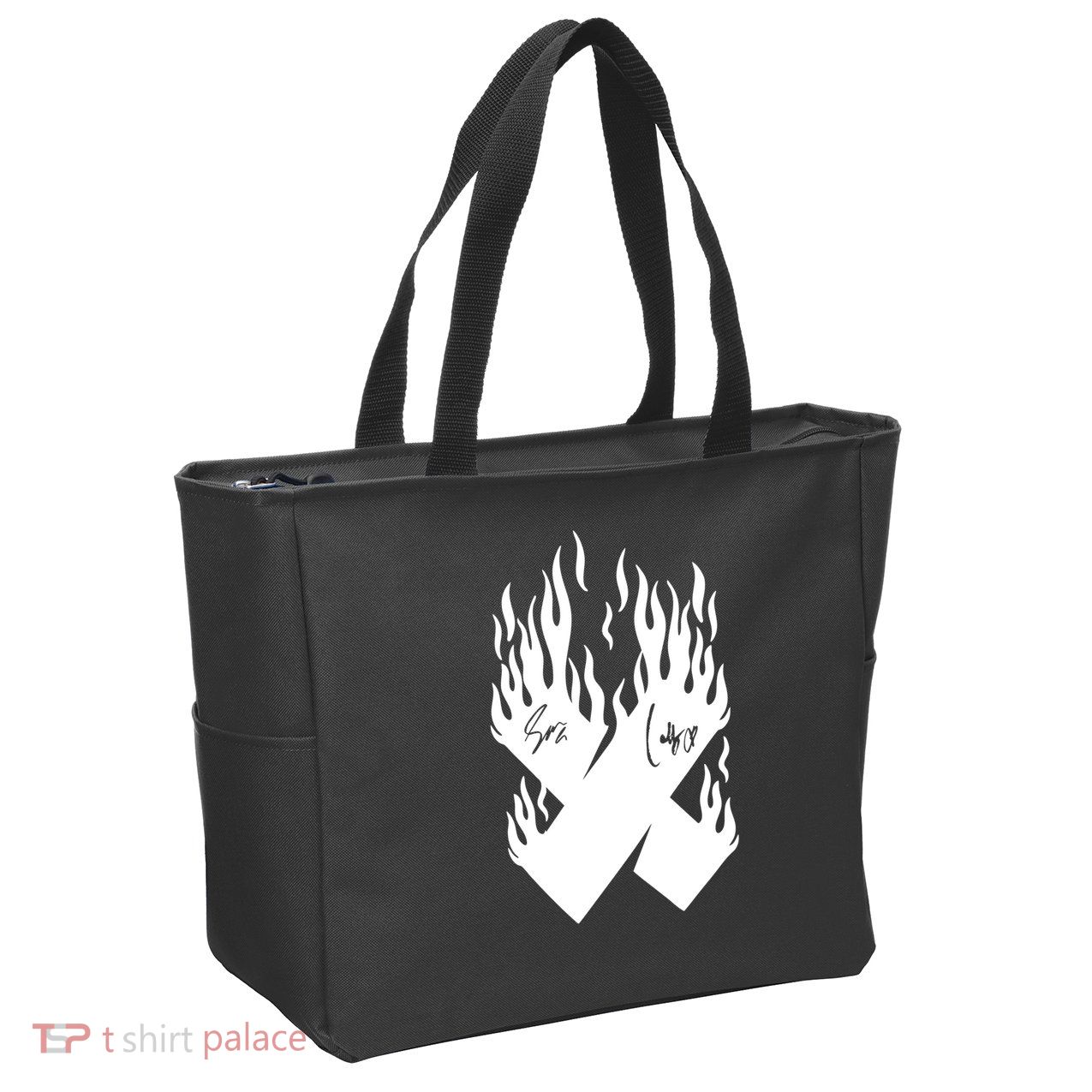 Autographed X Flames Zip Tote Bag