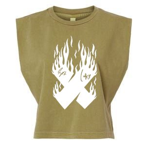 Autographed X Flames Garment-Dyed Women's Muscle Tee