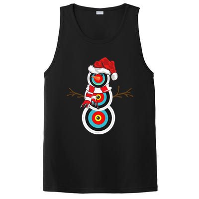 Archery Xmas Gift Santa Hat Snowman Archery Christmas  PosiCharge Competitor Tank