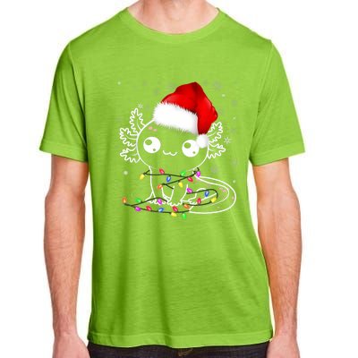 Axolotl Xmas Hat Santa Tree Cute Funny Christmas Pajama Adult ChromaSoft Performance T-Shirt