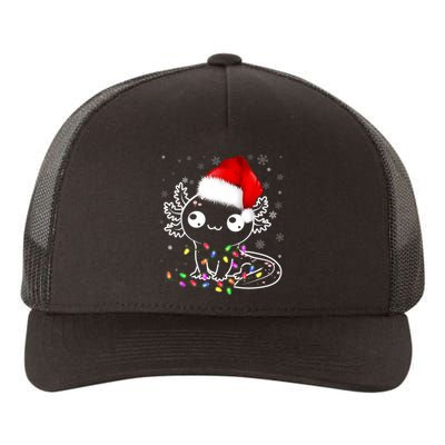 Axolotl Xmas Hat Santa Tree Cute Funny Christmas Pajama Yupoong Adult 5-Panel Trucker Hat