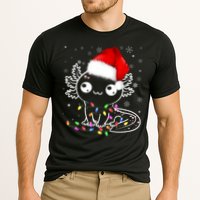 Axolotl Xmas Hat Santa Tree Cute Funny Christmas Pajama Cooling Performance Crew T-Shirt