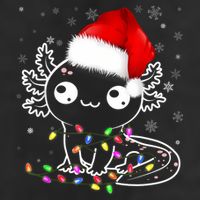 Axolotl Xmas Hat Santa Tree Cute Funny Christmas Pajama Adult Drive Performance Visor