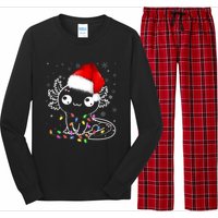 Axolotl Xmas Hat Santa Tree Cute Funny Christmas Pajama Long Sleeve Pajama Set