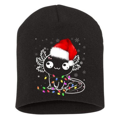 Axolotl Xmas Hat Santa Tree Cute Funny Christmas Pajama Short Acrylic Beanie