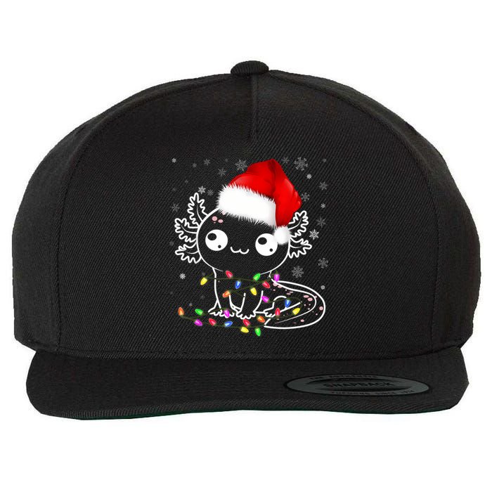 Axolotl Xmas Hat Santa Tree Cute Funny Christmas Pajama Wool Snapback Cap