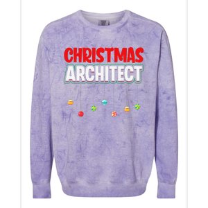 Architect Xmas Holiday Architectural Engineer Christmas Colorblast Crewneck Sweatshirt