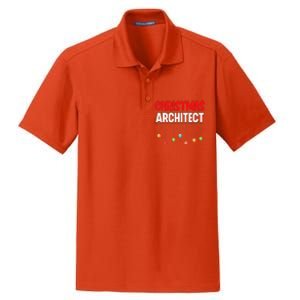 Architect Xmas Holiday Architectural Engineer Christmas Dry Zone Grid Polo