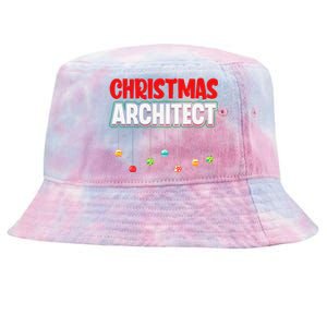 Architect Xmas Holiday Architectural Engineer Christmas Tie-Dyed Bucket Hat