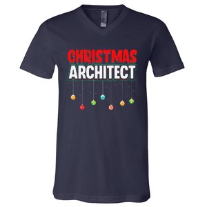 Architect Xmas Holiday Architectural Engineer Christmas V-Neck T-Shirt