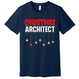 Architect Xmas Holiday Architectural Engineer Christmas Premium T-Shirt