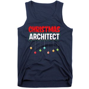 Architect Xmas Holiday Architectural Engineer Christmas Tank Top