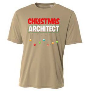 Architect Xmas Holiday Architectural Engineer Christmas Cooling Performance Crew T-Shirt