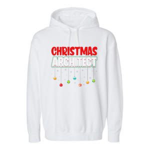 Architect Xmas Holiday Architectural Engineer Christmas Garment-Dyed Fleece Hoodie