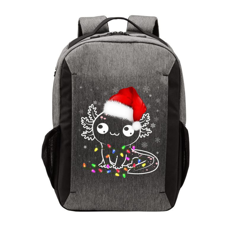 Axolotl Xmas Hat Santa Tree Cute Funny Christmas Pajama Vector Backpack