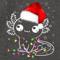 Axolotl Xmas Hat Santa Tree Cute Funny Christmas Pajama Vector Backpack