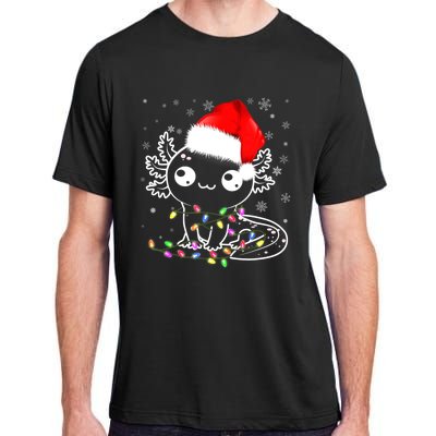 Axolotl Xmas Hat Santa Tree Cute Funny Christmas Pajama Adult ChromaSoft Performance T-Shirt