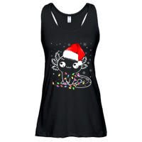 Axolotl Xmas Hat Santa Tree Cute Funny Christmas Pajama Ladies Essential Flowy Tank