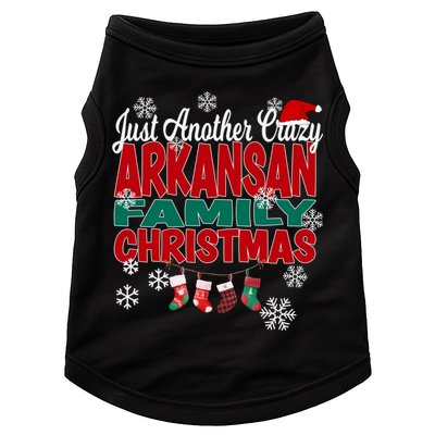 Arkansas Xmas Just Another Crazy Arkansan Family Christmas Cool Gift Doggie Tank
