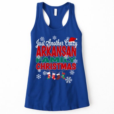 Arkansas Xmas Just Another Crazy Arkansan Family Christmas Cool Gift Womens Tank Top