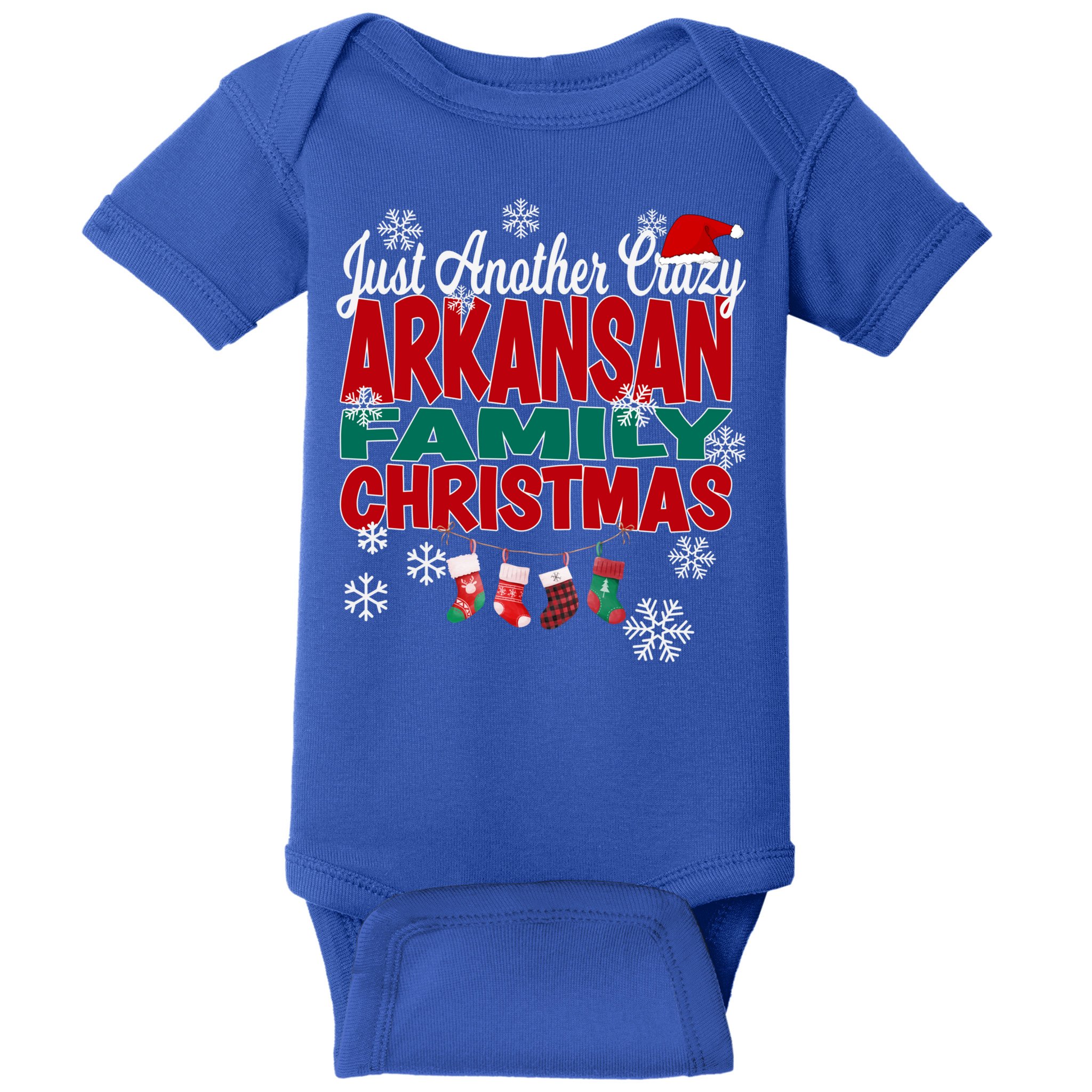 Arkansas Xmas Just Another Crazy Arkansan Family Christmas Cool Gift Baby Bodysuit